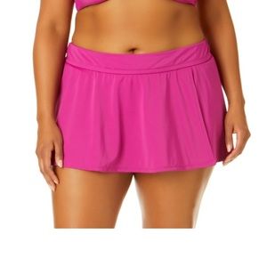 🛍️# 2166 NWT Time & Tru Mid-Rise Side Slit Skirt Swim Bottom